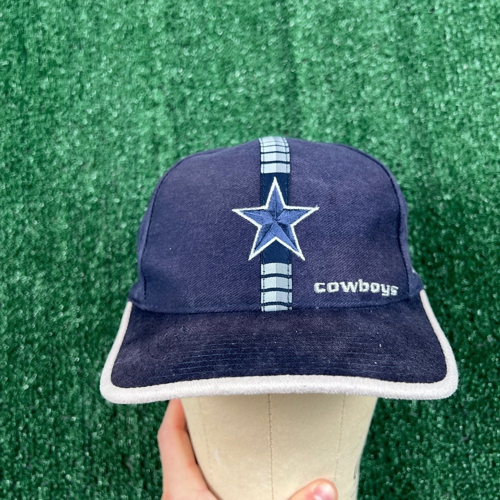VTG Dallas Cowboys Hat Logo Athletic Baseball Cap Men's Adjustable Navy Blue NFL